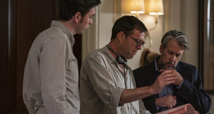 Mark Mylod with Nicholas Braun and Alan Ruck on HBO's SUCCESSION