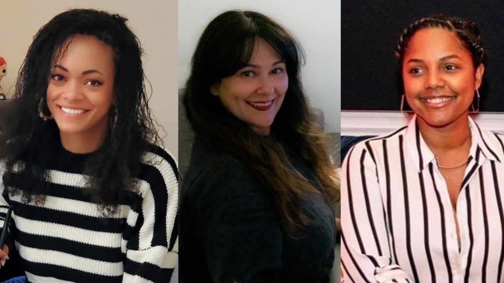 A BLACK LADY SKETCH SHOW Editors Stephanie Filo, Jessica Hernández, and Daysha Broadway.