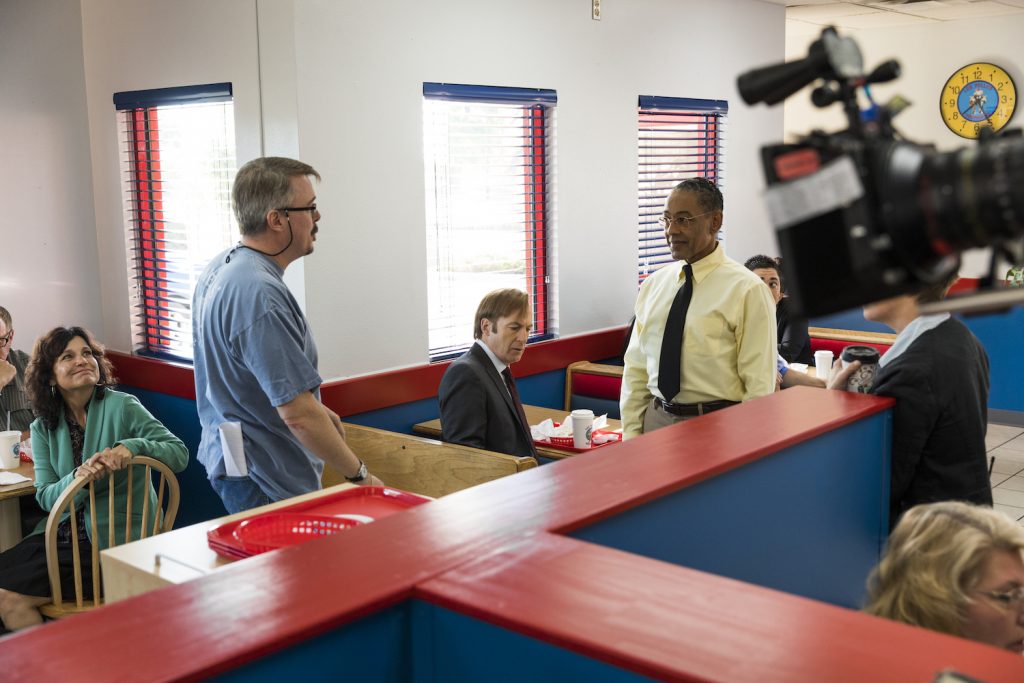 Behind-the-Scenes with Executive Producer Vince Gilligan, Giancarlo Esposito as Gustavo "Gus" Fring in BETTER CALL SAUL