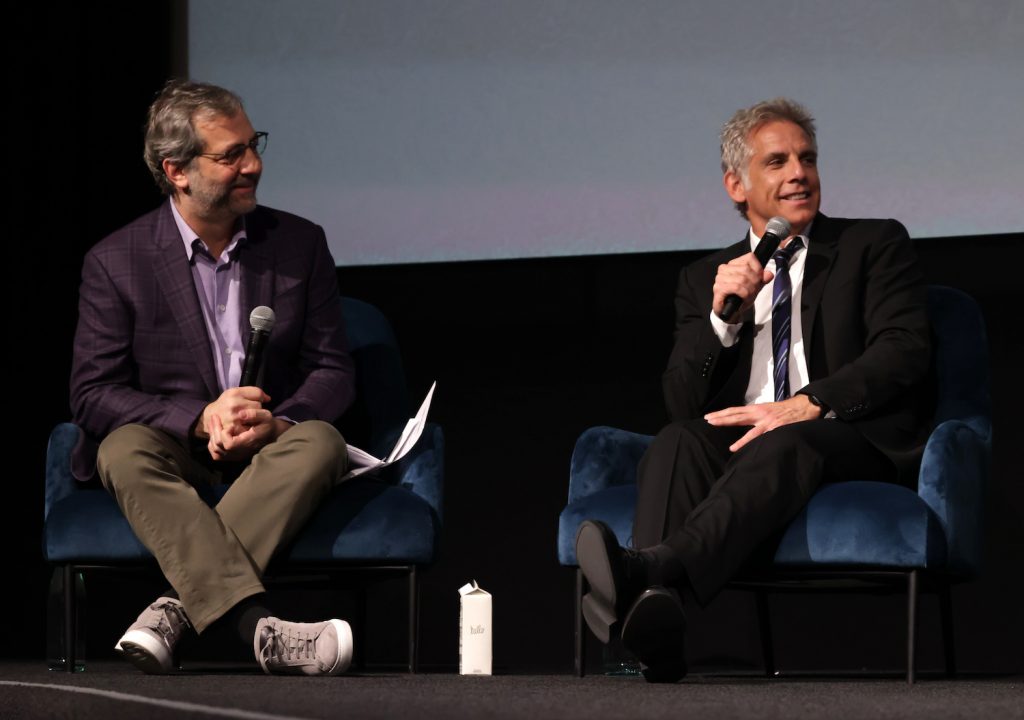Moderator Judd Apatow and Ben Stiller, Executive Producer/Director, attend the finale screening of Apple Original series SEVERANCE at The Directors Guild of America 